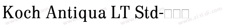 Koch Antiqua LT Std字体转换